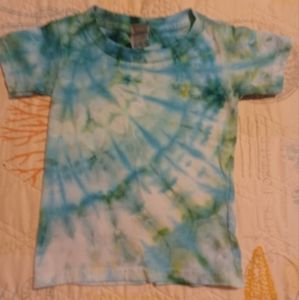 Hand made tie dye toddler shirt